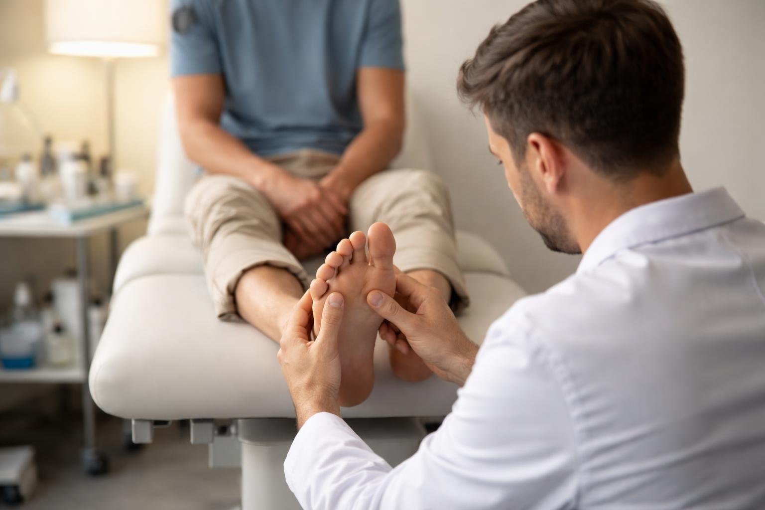 podologue-examine-pied-patient-table