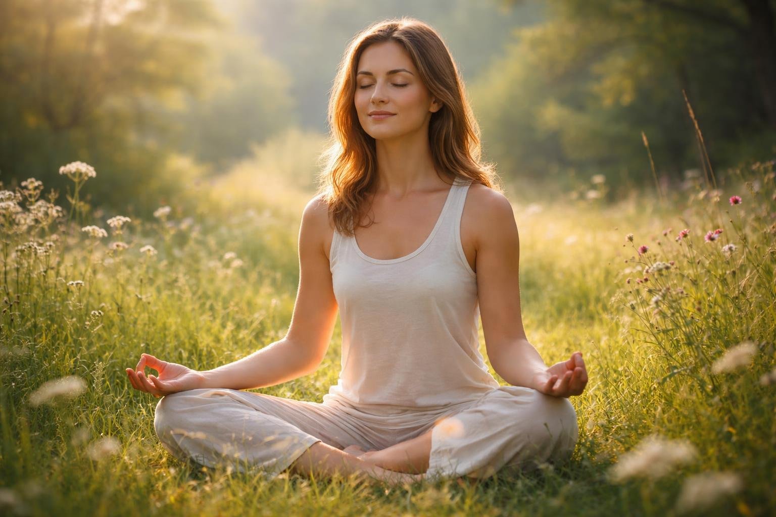 meditation-prairie-serenite-nature-fleurs
