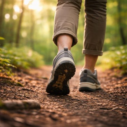 personne-sentier-bois-chaussures-confortables